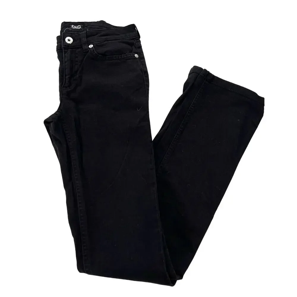 D&G Dolce & Gabbana Slimmy women’s black slim jeans pantd - Picture 2 of 10